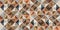 Seamless Vintage colorful tiled wall and floor wood pattern .