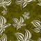 Seamless vintage floral pattern with lillies