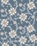 Seamless vintage flower allover design