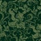 Seamless vintage grunge floral pattern with orchid