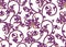 Seamless vintage pattern in purple and yellow ochre color