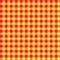Seamless Vintage Red and Yellow Checkered Fabric Pattern Background Texture