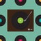 Seamless vinyl player and record pattern