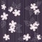 Seamless violet flower pattern background