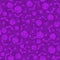 Seamless violet Halloween background with holiday icons