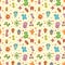 Seamless virus pattern