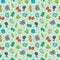 Seamless virus pattern