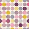 Seamless vivid color dots pattern