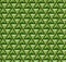 Seamless volumetric pyramidal pattern, tints of green.