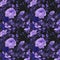 seamless wallpaper with lilac roses on a dark background