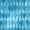 Seamless watercolor blue rhomb abstract pattern.