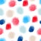 Seamless watercolor dots background