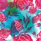 Seamless watercolor floral pattern