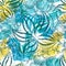 Seamless watercolor floral pattern