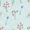 Seamless watercolor floral pattern