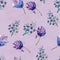 Seamless watercolor floral pattern