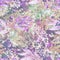 Seamless watercolor pattern of autumn leaves.purple, pink, lilac maple and oak leaf. berry branch, blueberries, currant.stylish pa