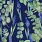 Seamless watercolor pattern-branches of blooming purple lavender and branches of silver medicinal eucalyptus