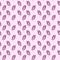 Seamless watercolor pattern with lilac leaves on pink background for wallpaper, wrapping paper, textile, fabric, plaid