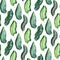 Seamless watercolor pattern of tropical leaves, dense jungle. Hand painted palm leaf. Texture with tropic summertime may