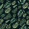 Seamless watercolor patterns leaves and branches. Amazing design elements.