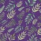 Seamless watercolor patterns leaves and branches. Amazing design elements.