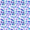 Seamless watercolor star pattern, in pink and blue tones