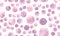 Seamless Watercolor Wallpaper. Art Circles Pattern. Pink Modern Spots Illustration. Cute Watercolour Wallpaper.