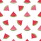 Seamless watermelons pattern