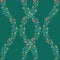 Seamless wavy floral pattern