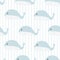 Seamless whale pattern Cute Cartoon Animal Background Hand Drawn Kids Style