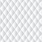 Seamless white padded upholstery pattern background