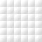 Seamless white padded upholstery vector pattern texture