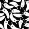 Seamless white slugs pattern