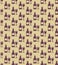 Seamless wine bottles and glasses pattern.