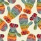 Seamless winter Christams pattern