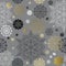 Seamless winter pattern with snowflakes