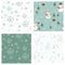 Seamless winter patterns