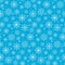 Seamless Winter Snow Flakes Background Pattern