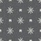 Seamless winter snowflake background pattern. Simple gender neutral linen nursery festive scrapbook digital paper. Kids