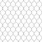 Seamless wired netting fence. Simple black vector illustration on white background