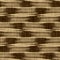 Seamless woven linen weave pattern. Aged sepia tone rustic textile stripe pattern. Burnt umber brown texture background