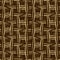 Seamless woven linen weave pattern. Aged sepia tone rustic textile stripe pattern. Burnt umber brown texture background