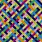 Seamless woven multi-colored knitted pattern
