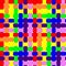 Seamless Woven Rainbow Background