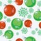 Seamless xmas ball ornament in color77