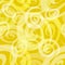 Seamless Yellow Spiral Pattern