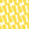 Seamless yellow tribal feathers pattern