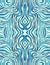 Seamless Zebra Wallpaper. Blue Wildlife Pattern.