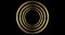 Seamlessly loopable animation of four rotating concentric golden rings
